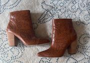 Brown Heeled Booties