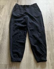 lululemon black stretch high rise joggers size 10