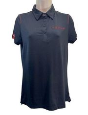 Tesla Black Short sleeve Collard Top