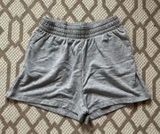 Light Grey High Waisted Sweat Shorts Medium