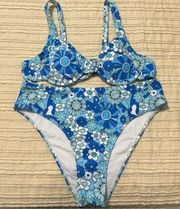 SheIn NWT  High Waisted Floral Underwire Bikini Set