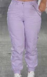 Purple Cargo Pants 