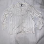 ASOS Pretty Lavish Button Blouse in White Size M/L