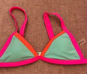 SheIn Xhileration Color Block Bikini Top