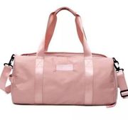 Pink Gym Bag Duffle Travel Bag Weekender Tote