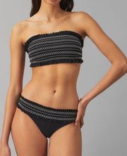 New. Tory Burch black smocked bikini top. Normally $118. XS