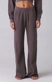 NEW TALENTLESS WOMENS WAFFLE LOUNGE PANT in PORCINI