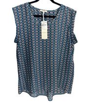 NWT Pleione Sleeveless Blouse Top XL