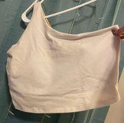 OLD NAVY ACTIVE WHITE CROP TOP