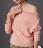 NWT Anthropologie Pilcro Womens Donna Pullover Lounge Sweatshirt Size L Coral