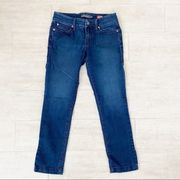 Anthro Level 99 Lily Crop Skinny Straight Jeans
