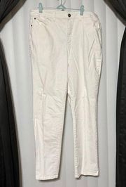 Christopher Banks classic fit white jeans