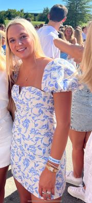 Blue And White Dress