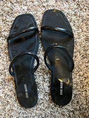 Steve Madden Black Sandals