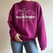 Tultex Bright Magenta Pink Cape Cod Crewneck