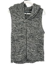 EILEEN FISHER Womens Merino Wool Yak Blend Zip Up Knit Sweater Vest Size M