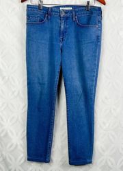 Joie Mid Rise Skinny Jeans in Viola Size 30 Inseam 26"