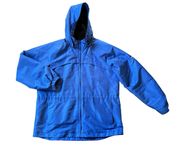 Outdoor Wear Hooded Jacket Women Size Large- Blue