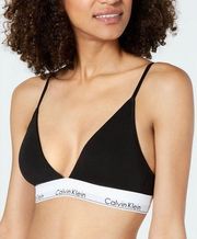 Calvin Klein Lightly Lined Triangle Bra Black S