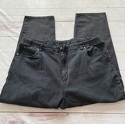 LL Bean Black Denim Jeans  Womens 20 PET