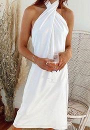 COPY - Show Me Your MuMu Jasmine Halter Midi Dress