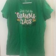 Gramma Claus tee extra large 16/18