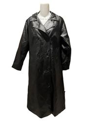 Princess Polly Montanna Faux Leather Trench Coat