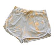 Sundry Orange Tie Dye White Drawstring Shorts size 4 XL