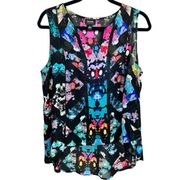 Nicole by Nicole Miller Sleeveless Blouse Top L