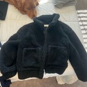 Black fuzzy jacket