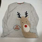 Holiday Time "Oh Deer" Long Sleeve T Shirt