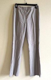 Lafayette 148 New York Contemporary Stretch Menswear Pant‎ Size 0 Petite Gray