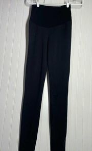 Splendid Women's Black Elastic Waist Leggings Maternity Size Small