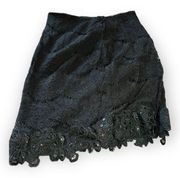 Maurices Black Lace Skirt