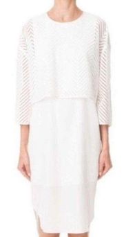 Tibi open-stitch overlay dress (S)