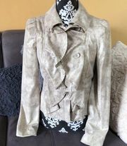 INC International Concepts FauxSnake Blazer Jacket