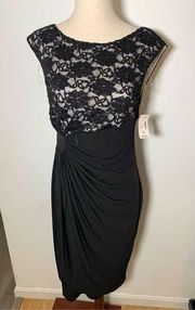 Dress barn fancy going out dress mother of the bride size 10 black