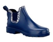 Sakroots navy rhyme ankle rain boots size 7