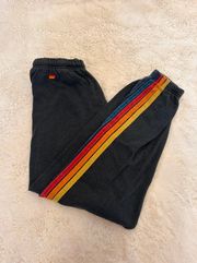 5 stripe sweatpants