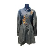 Disney Snow White And The Seven Dwarfs Portrait Denim Long Sleeve Dress