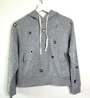 Philosophy Hoodie Sweatshirt Grey Size Small