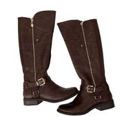 Guess Brown Harson Knee High Boots