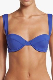 Wide Strap Underwire Bikini Top And High Rise Bikini Bottoms