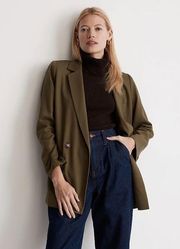 Madewell Drapeweave Caldwell Double Breasted Blazer