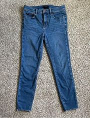Ann Taylor The Skinny Jeans Denim Blue Mid Rise Size 6 Casual