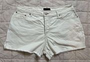 House of Harlow 1960 100% Cotton White High Rise Jean Shorts - 30