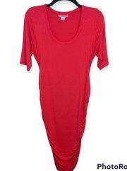 Pink 3/4 Sleeve Fitted Dress Size Medium