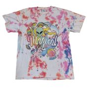 Port and Company Magical TShirt Customized Tye Dye Large Alien Unicorn