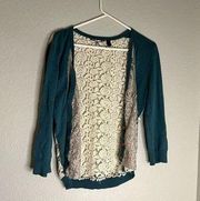 Bke lace sweater shirt Sz L