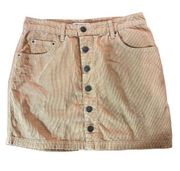 Billabong Tan Good Life Corduroy Skirt Size 29